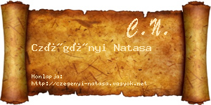 Czégényi Natasa névjegykártya